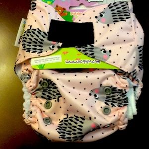 🌱One size cloth diapers printed 🦔💕
